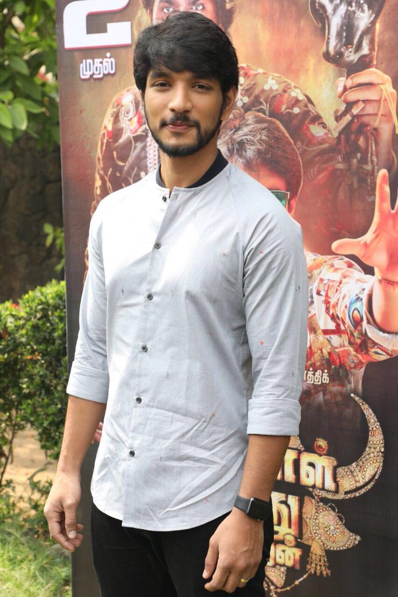 Gautham Karthik at Oru Nalla Naal Paathu Solren press meet. Vijay Sethupathi,Gautham Karthik,Gayathrie,Oru Nalla Naal Paathu Solren,Oru Nalla Naal Paathu Solren press meet,Oru Nalla Naal Paathu Solren press meet pics,Oru Nalla Naal Paathu Solren press meet images,Oru Nalla Naal Paathu Solren press meet stills,Oru