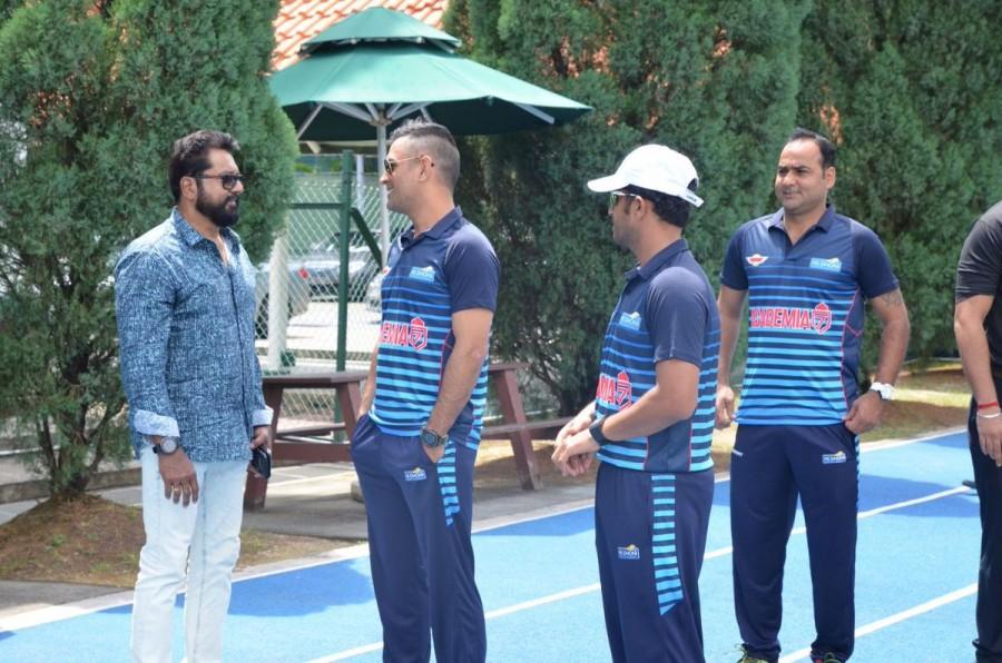 Superme star Sarathkumar at MS Dhoni cricket academy inauguration. Sarath Kumar,R Sarath Kumar,MS Dhoni,Dhoni,Mahendra Singh Dhoni,MS Dhoni cricket academy