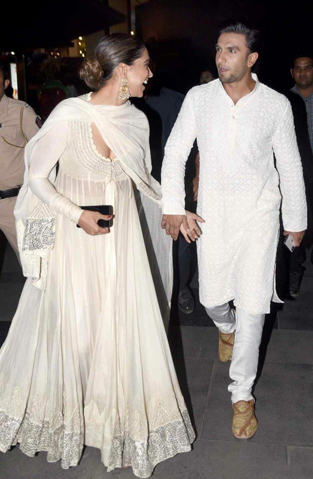 Deepika Padukone and Ranveer Singh attend the special screening of their film 'Padmaavat' held at PVR in Lower Parel, Mumbai on 23rd January 2018. Deepika Padukone and Ranveer Singh,Deepika Padukone,Ranveer Singh,Padmaavat special screening,Padmaavat,Padmaavat review,Padmaavat special screening pics,Padmaavat special screening images,Padmaavat special screening stills,Padmaavat special screening pic