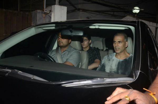 Akshay Kumar, Sanjay Leela Bhansali At Padmaavat Special Screening 