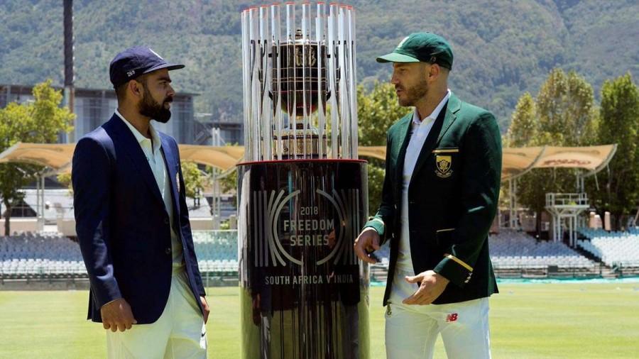 South Africa: Dean Elgar, Aiden Markram, Hashim Amla, AB de Villiers, Faf du Plessis (captain), Quinton de Kock (wicketkeeper), Vernon Philander, Kagiso Rabada, Morne Morkel, Lungisani Ngidi, Andile Phehlukwayo. India win toss,India vs South Africa,3rd Test against South Africa,New Wanderers Stadium,Virat Kohli,Ajinkya Rahane,Rohit Sharma