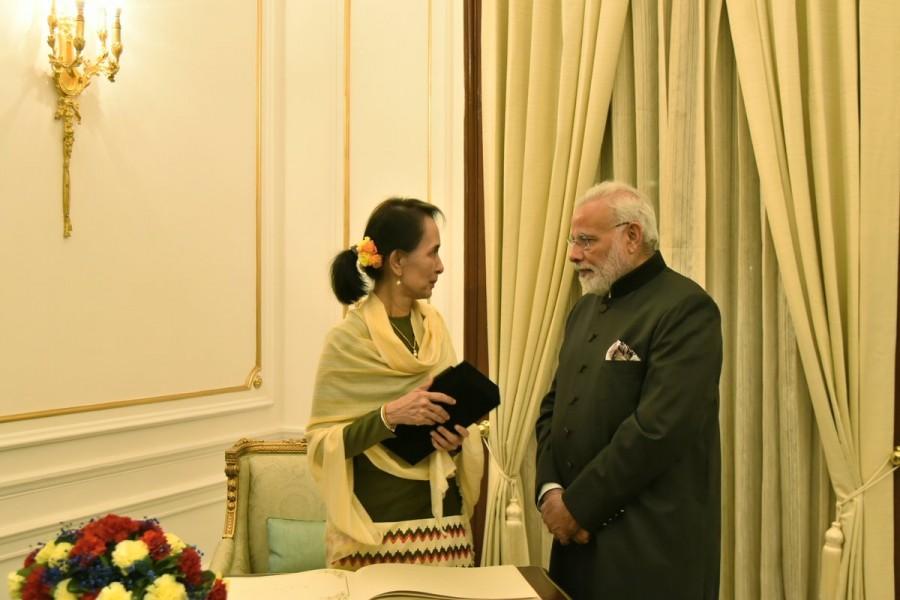 The meeting assumes significance in the wake of the exodus of Rohingya refugees from the Rakhine state in Myanmar to Bangladesh since August last year. However, Myanmar authorities said on Tuesday that they are ready to initiate a gradual repatriation of Rohingya refugees from Bangladesh despite an announcement of delay by Dhaka due to incomplete preparations. India,Myanmar,India and Myanmar,Rohingya crisis,Narendra Modi,Prime Minister Narendra Modi,PM Narendra Modi,Aung San Suu Kyi