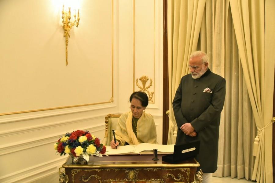 The crisis erupted on August 25, 2017 following an attack by a Rohingya insurgent group that led to a violent response by the Myanmar Army in Rakhine state. New Delhi has also sent relief material for the refugees in both Rakhine and Bangladesh. India,Myanmar,India and Myanmar,Rohingya crisis,Narendra Modi,Prime Minister Narendra Modi,PM Narendra Modi,Aung San Suu Kyi