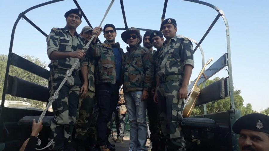 Manoj and Sidharth began their training drill early in the day, as all drills have to start before sunrise. Interestingly temperature was really low in the mornings. Aiyaary team,Aiyaary,Neeraj Pandey,Republic Day,BSF jawans,Manoj Bajpayee,Sidharth Malhotra,Rakul Preet Singh