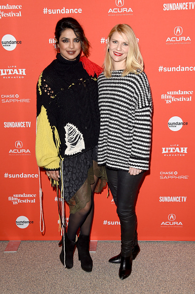 Priyanka Chopra and Claire Danes attend the 'A Kid Like Jake' Premiere during the 2018 Sundance Film Festival at Eccles Center Theatre on January 23, 2018 in Park City, Utah. Priyanka Chopra,actress Priyanka Chopra,Priyanka Chopra at A Kid Like Jake premiere,A Kid Like Jake premiere,A Kid Like Jake,A Kid Like Jake premiere show
