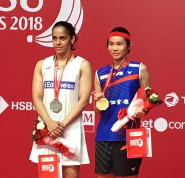 Star Indian shuttler Saina Nehwal was outplayed by Chinese Taipei's top seeded Tai Tzu Ying in the final of the $350,000 Indonesia Masters World Tour Super 500 here on Sunday. World No.1 Tai took only 27 minutes to win 21-9, 21-13 as she unleashed an array of strokes to floor the 2012 Olympic bronze medallist. Saina, thus registered her seventh straight defeat against the world no.1 -- who leads the head-to-head battle 9-5 against the Indian.