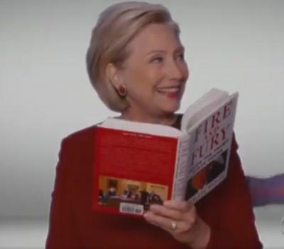 Hillary Clinton made a surprise appearance at the Grammy Awards and took part in a comedy bit taking a jab at US President Donald Trump. The former presidential candidate, along with Cher, Snoop Dogg, Cardi B, John Legend and DJ Khaled were among those who read excerpts from Michael Wolff's 