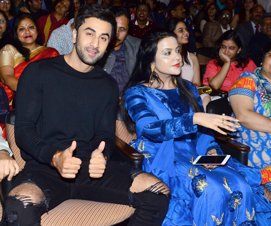 Ranbir Kapoor attends the International Customs Day event, held at Shanmukhananda hall in Sion, Mumbai. Alia Bhatt,Ranbir Kapoor,Varun Dhawan,Riteish Deshmukh,International customs day 2018,International customs day