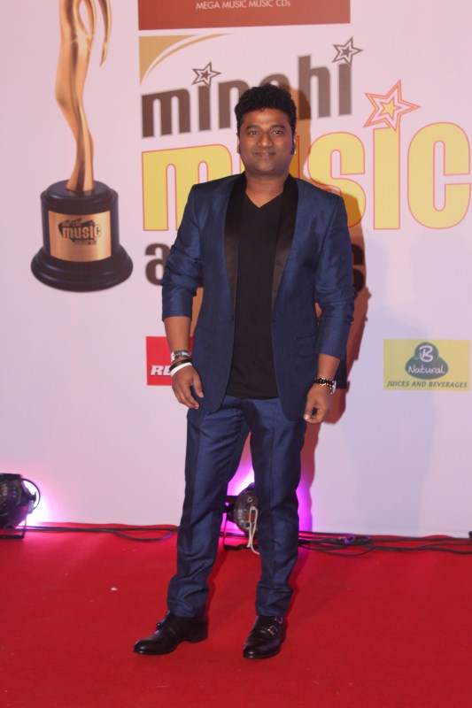 Devi Sri Prasad gets clicked on his arrival at the 10th Mirchi Music Awards 2018, held at Dome, NSCI in Mumbai. Singer Bappi Lahiri,Bappi Lahiri,Neetu Chandra,AR Rahman,Devi Sri Prasad,Imtiaz Ali,Arjan Bajwa,Divya Dutta,Mirchi Music Awards 2018,Mirchi Music Awards,celebs at Mirchi Music Awards