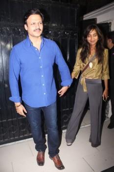 Vivek Oberoi and Priyanka Alva pose together as they arrive at Ekta Kapoor’s party, held at Krishna bungalow in Mumbai.