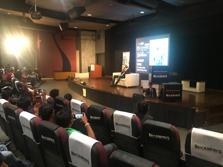 Sandeep Singh is an Indian professional field hockey player, ex- India captain and Arjuna Awardee Sandeep Singh,Sandeep Singh at IIT's E-Summit,at IIT's E-Summit,Soorma
