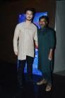 Zain Khan Durrani and Onir pose together at Kuchh Bheege Alfaaz special screening.