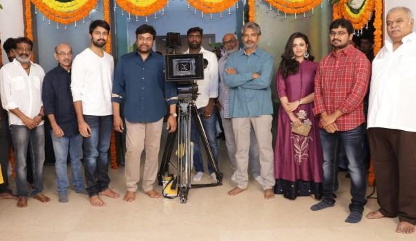 Megastar Chiranjeevi's son in law Kalyan Dev's debut film under Vaarahi productions launched today!