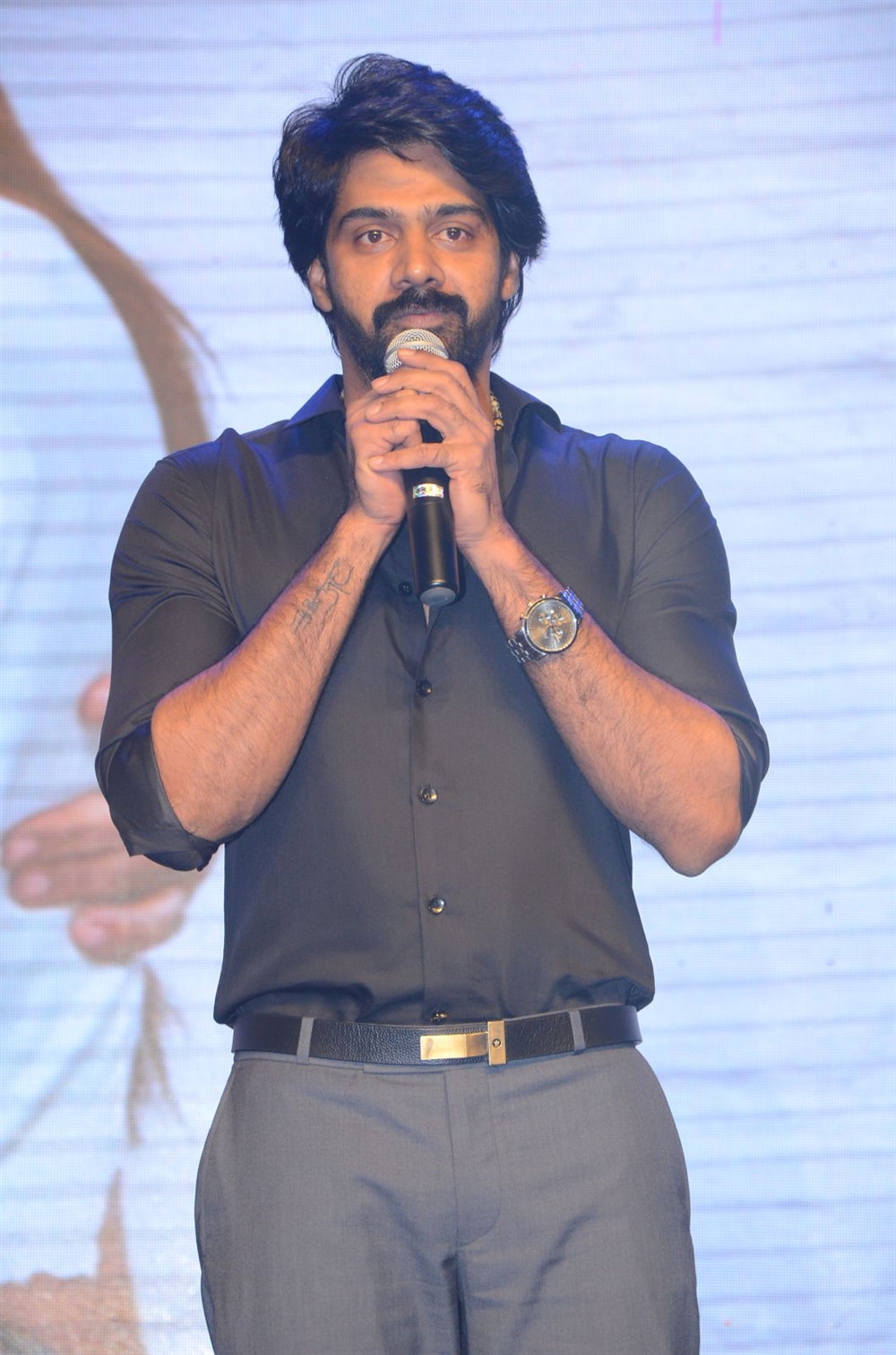 Naveen Chandra at Howrah Bridge audio launch. Howrah Bridge audio launch,Howrah Bridge audio,Howrah Bridge music launch,Howrah Bridge,Rahul Ravindran,Chandini Chowdary,Rewon Yadhu,Shekar Chandra,Naveen Chandra,Nara Rohit,Raja Ravindra,Pratani Ramakrishna Goud,Venkat Rao,JN Raju,Sai Karthik