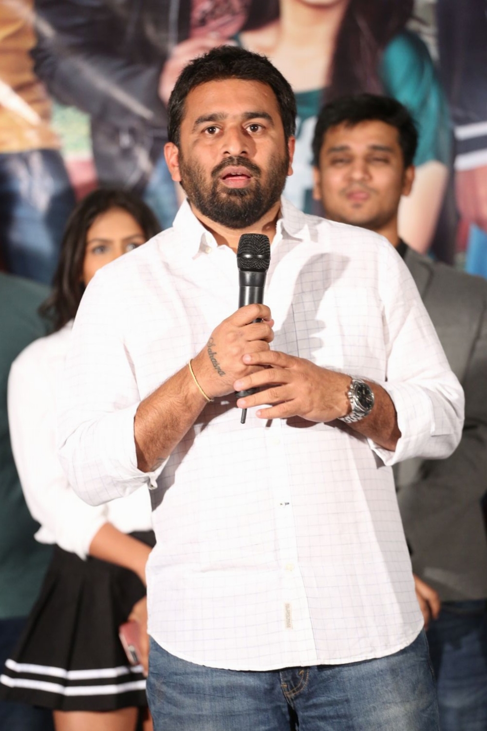 Director Sharan Koppisetty at Kirrak Party Teasing trailer launch. Kirrak Party Teasing trailer,Kirrak Party Teasing trailer launch,Kirrak Party Teasing,Nikhil,Samyuktha Hegde,Simran Pareenja