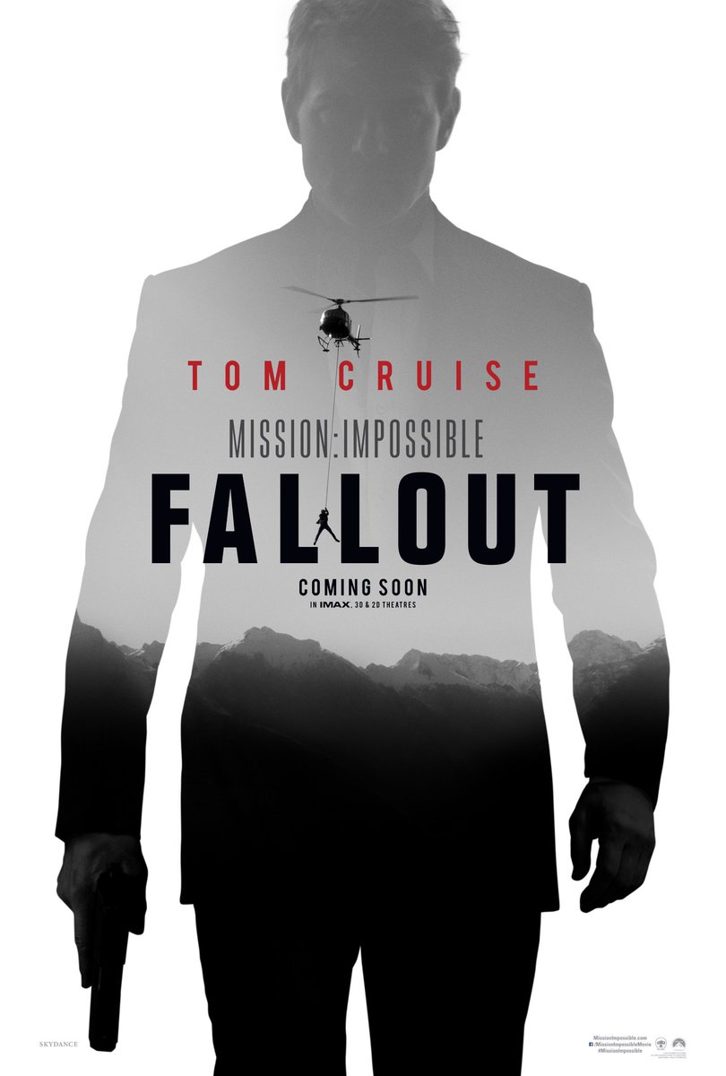 Check the first look poster of Hollywood movie Mission: Impossible Fallout starring Tom Cruise, Rebecca Ferguson, Ving Rhames, Simon Pegg, Michelle Monaghan in the lead role. Tom Cruise,actor Tom Cruise,Mission: Impossible Fallout,Mission: Impossible Fallout teaser,Mission: Impossible Fallout poster,Mission: Impossible Fallout movie poster