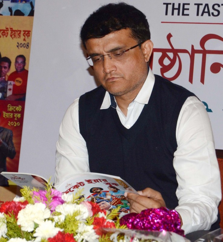 Saurav Ganguly fecilitated at the launch of 'Cricket Year Book' at Behala residence in Kolkata on Jan 31, 2018. Sourav Ganguly,Cricket Year Book,Cricket Year Book launch,Cricket Year Book launch pics,Cricket Year Book launch images,Cricket Year Book launch stills,Cricket Year Book launch pictures