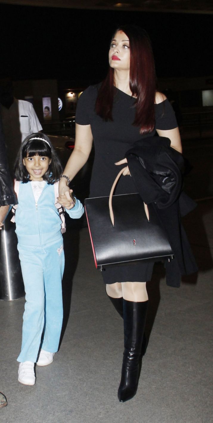 Actress Aishwarya Rai and Aaradhya leave for Australia to celebrate Abhishek Bachchan's birthday. Aishwarya Rai,Aaradhya,Aaradhya bachchan,Abhishek Bachchan,Abhishek Bachchan birthday,abhishek bachchan birthday celebration,abhishek bachchan birthday in australia