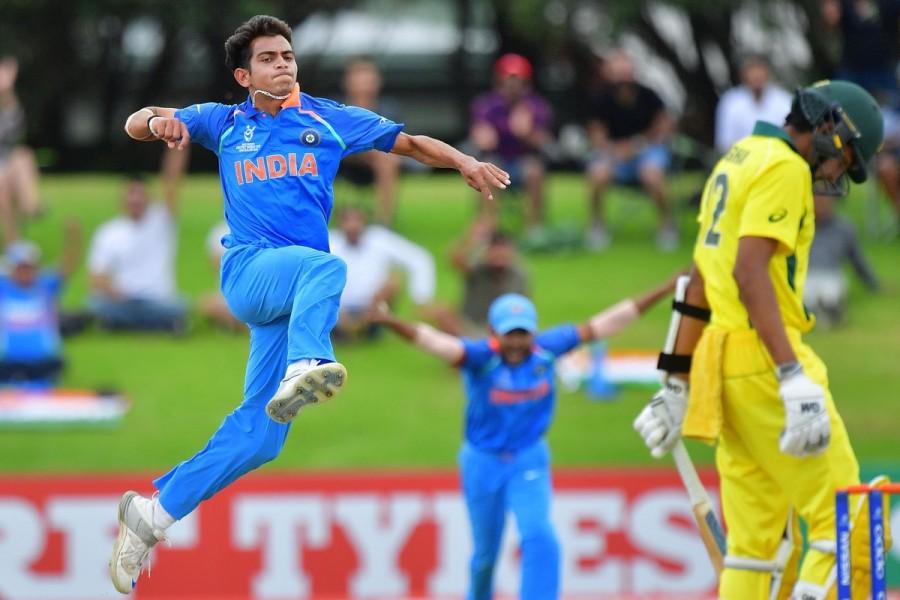 Electing to bat after winning the toss, the Australians lost their three top batsmen with just 59 runs on the board, thanks to pacer Ishan Porel's twin strikes early on. India restrict Australia,India vs Australia,ICC U-19 World Cup Final,U-19 World Cup Final,Ind vs Aus