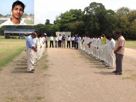 Playes pay tribute to Ankit Keshri