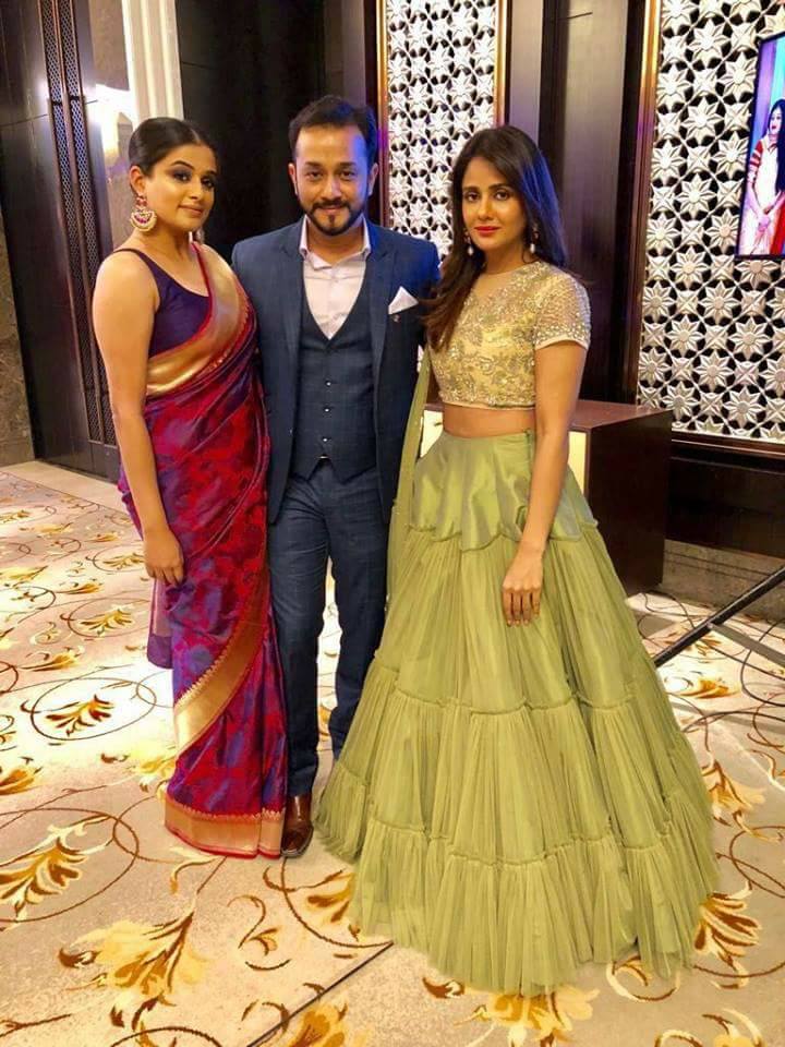 Priyamani with her husband Mustafa Raj at Bhavana's wedding reception in Bengaluru. Shivaraj Kumar,Priyamani,Parul Yadav,Bhavana-Naveen,Bhavana and Naveen,Bhavana and Naveen wedding reception,Bhavana and Naveen wedding reception pics,Bhavana and Naveen wedding reception images,Bhavana and Naveen wedding reception stills,Bhavana and Navee
