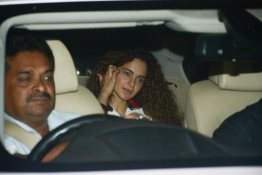 Kangana Ranaut arrives at the special screening of 'Padman’ in Mumbai.