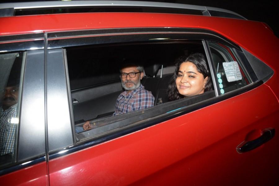 Filmmaker Nitesh Tiwari and his wife Ashwiny Iyer Tiwari spotted at Padman special screening. Kangana Ranaut,Swara Bhaskar,Anu Malik,Akshay Kumar,Padman special screening,Padman,Padman special screening pics,Padman special screening images,Padman special screening stills,Padman special screening pictures,Padman special screening photos
