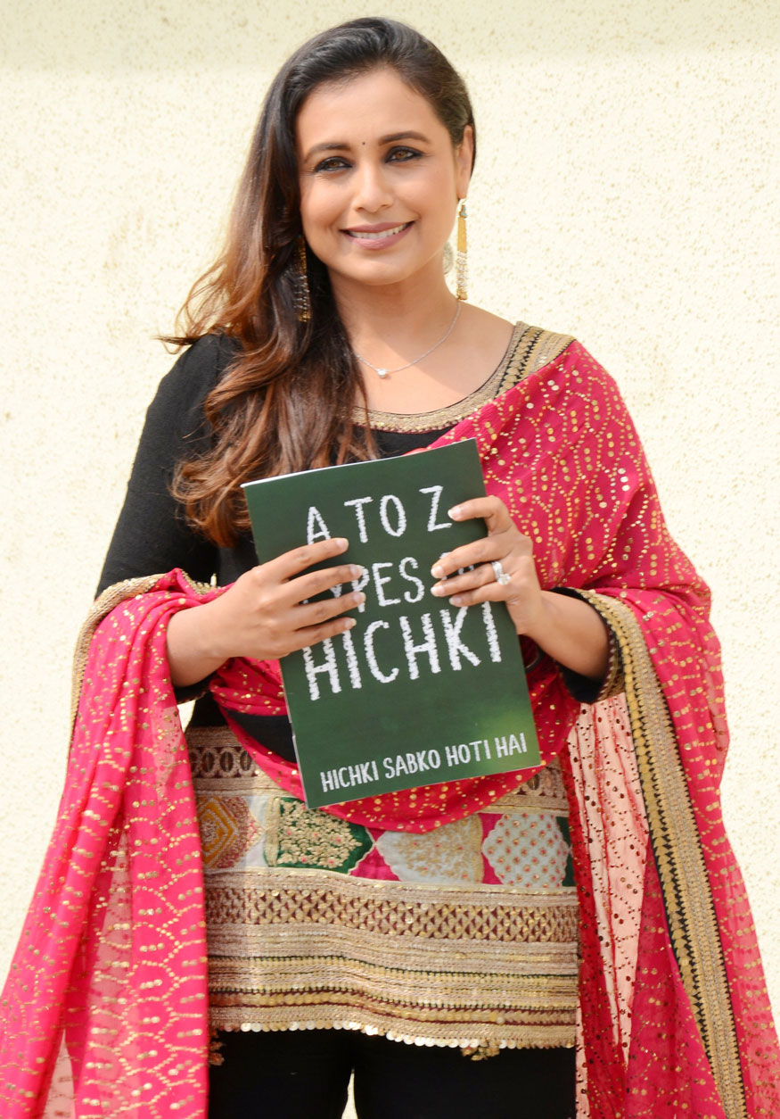 Rani Mukerji promotes her upcoming film 'Hichki' on the sets of Dance India Dance 6 at P3 Studio in Malad, Mumbai. Rani Mukerji,actress Rani Mukerji,Hichki,Hichki promotion,Hichki movie promotion