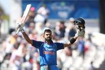 Skipper Virat Kohli slammed his 34th One-day International ton to help India post a competitive 303/6 against South Africa, even as the visitors' untested middle order failed to click in the third of the six-match ODI series, at Newlands here on Wednesday.