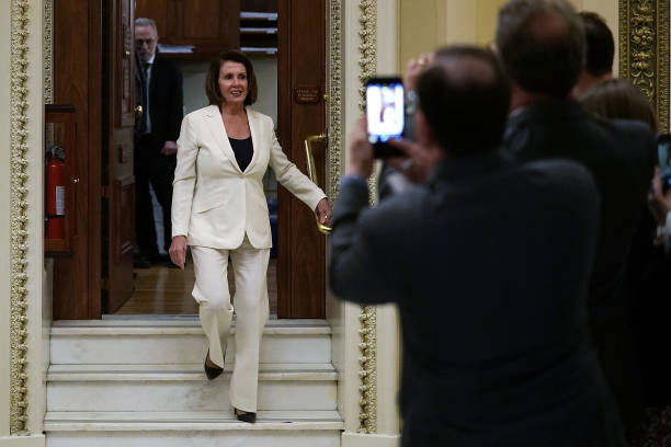 Pelosi said she opposed that the spending deal because it does not include a permanent solution for undocumented immigrants affected by the Deferred Action for Childhood Arrivals (DACA) programme. Nancy Pelosi,US politician Nancy Pelosi,Nancy Pelosi eight-hour speech,Nancy Pelosi speech,Nancy Pelosi speech on DACA,Nancy Pelosi on DACA
