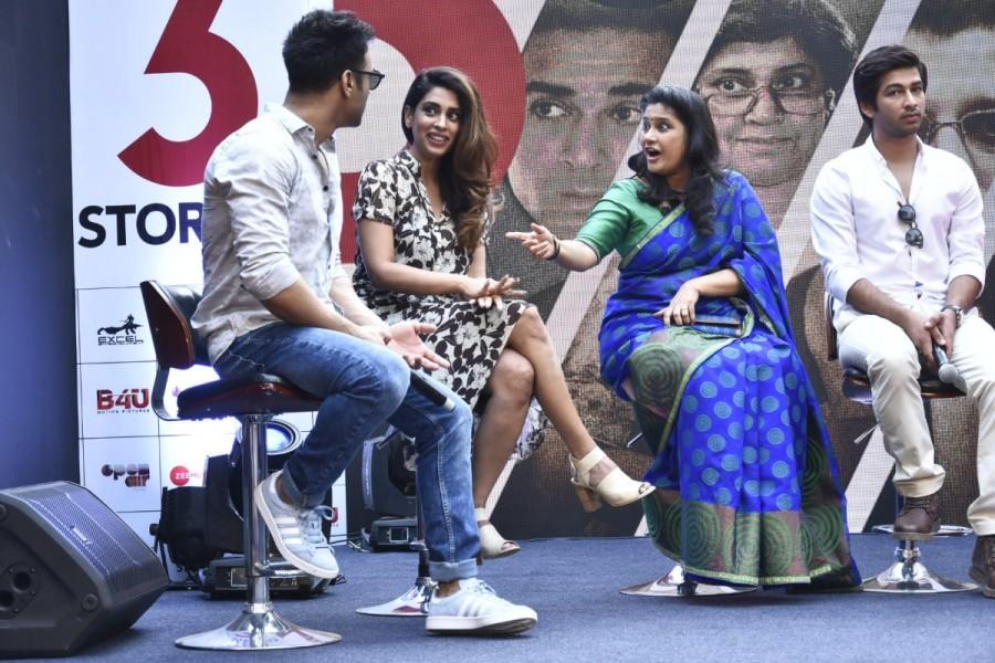 3 Storeys is directed by debutante director Arjun Mukerjee, who has had a history of AD filmmaking. Pulkit Samrat,Richa Chadha,Ritesh Sidhwani,Priya Shreedharan,3 Storeys trailer,3 Storeys trailer launch,3 Storeys trailer launch pics,3 Storeys trailer launch images,3 Storeys trailer launch stills,3 Storeys trailer launch pictures,3 Storeys trailer launc