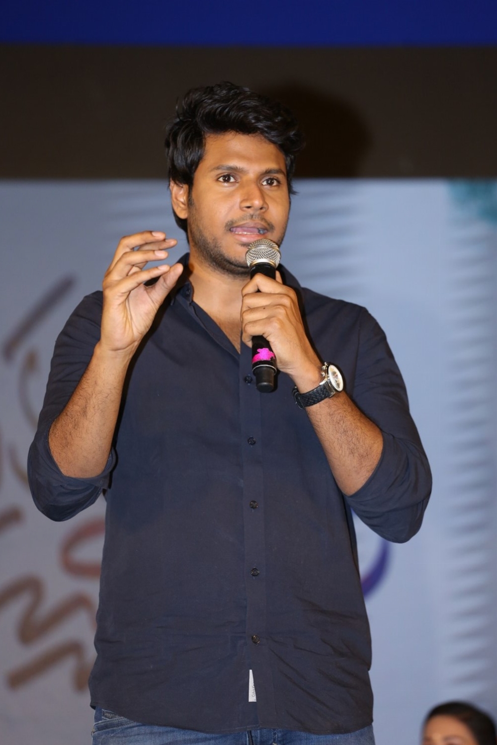 Sundeep Kishan addresses media during Manasuku Nachindi audio launch. Sundeep Kishan,Amyra Dastur,Manasuku Nachindi,Manasuku Nachindi audio launch,Manasuku Nachindi audio launch pics,Manasuku Nachindi audio launch images,Manasuku Nachindi audio launch stills,Manasuku Nachindi audio launch pictures,Manasuku Nachindi audio la