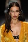 Irina Shayk walks the runway at Bottega Veneta Fall/Winter 2018 Collection at the American Stock Exchange.