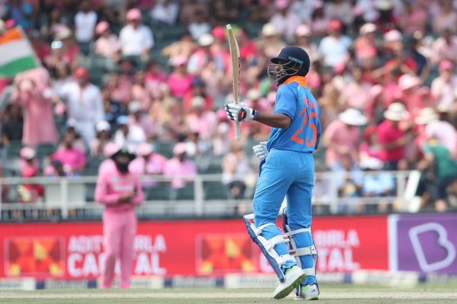 Brief scores: South Africa: 207/5 in 25.3 overs (Heinrich Klaasen 43 not out, David Miller 39; Kuldeep Yadav 2/51) vs India: 289/7 (Shikhar Dhawan 109, Virat Kohli 75, Mahendra Singh Dhoni 42 not out; Lungi Ngidi 2/52, Kagiso Rabada 2/58). India vs South Africa,India vs South Africa,4th ODI,India vs SA