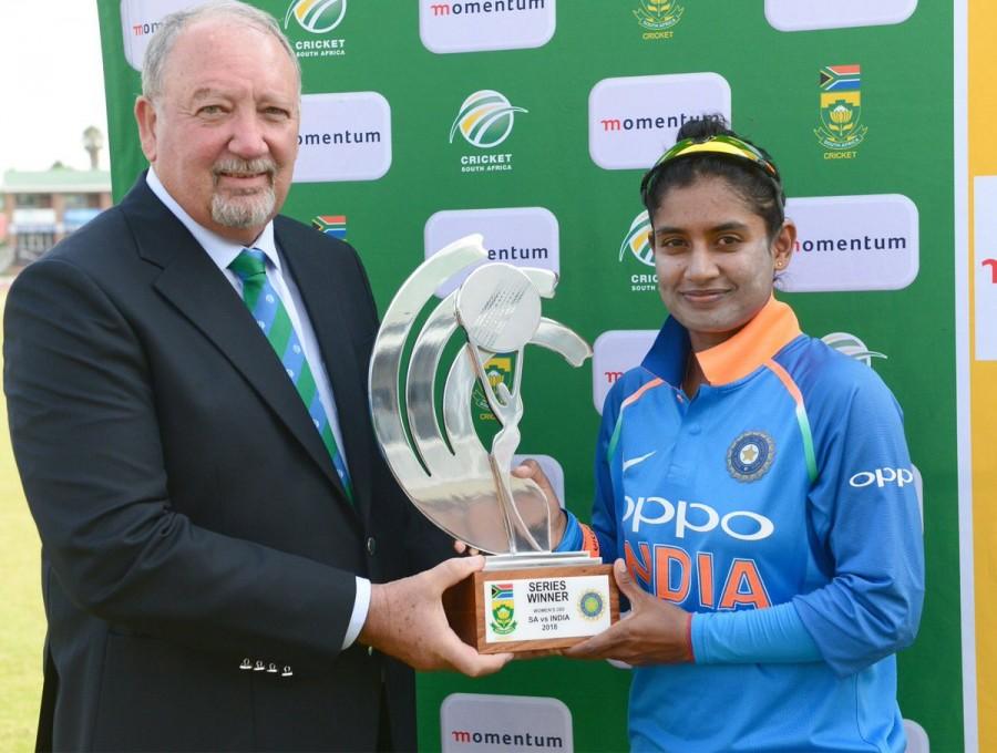 Brief scores: India: 240 all out in 50 overs (Deepti Sharma 79, Veda Krishnamurthy 56, Shikha Pandey 31 not out; Shabnim Ismail 4/30, Chloe Tryon 2/48) vs South Africa: 241/3 in 49.2 overs (Mignon du Preez 90 not out, Laura Wolvaardt 59, Dane van Niekerk 41 not out; Ekta Bisht 1/38, Shikha Pandey 1/43, Poonam Yadav 1/52). 3rd Women's ODI,India loses to S. Africa