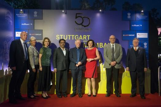 Mr Andreas Lapp, Indian Honorary Consul in Germany and guests seen at the 50th year partnership celebration.