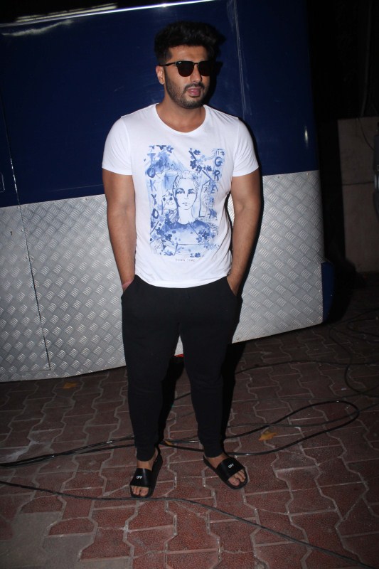 Actor Arjun Kapoor spotted at Filmalaya Studio Pvt.Ltd. Namastey England,Namastey England actors,Arjun Kapoor and Parineeti Chopra,Arjun Kapoor,Parineeti Chopra,Filmalaya Studio