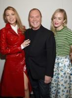 Blake Lively,hot Blake Lively,Michael Kors NYFW show,NYFW show,Michael Kors Collection Fall 2018,Michael Kors Collection,Blake Lively in red dress,hollywood celebs