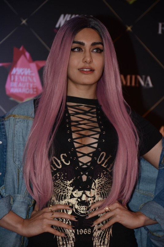 Adah Sharma poses for photographers on her arrival at the Nykaa Femina Beauty Awards 2018 Arjun Kapoor,Disha Patani,Zareen Khan,Pooja Hegde,Nykaa Femina Beauty Awards,celebs at Nykaa Femina Beauty Awards,fashion show,bollywood event