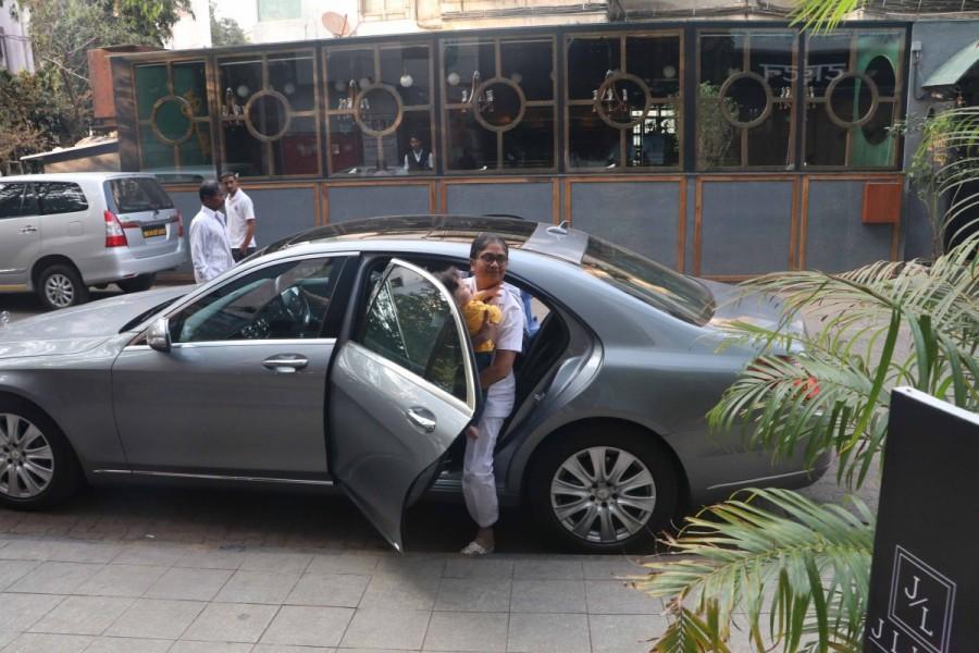 Taimur Ali Khan spotted at Bandra, Mumbai on 15th Feb 2018. Taimur Ali Khan,taimur ali khan photos,taimur ali khan pictures,Taimur Ali Khan wallpapers,Taimur Ali Khan poster,saif ali khan,Kareena Kapoor