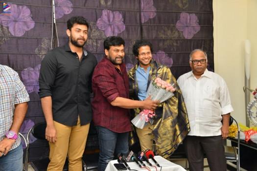 Megastar Chiranjeevi Chiranjeevi praises Varun Tej's recent movie Tholi Prema.
