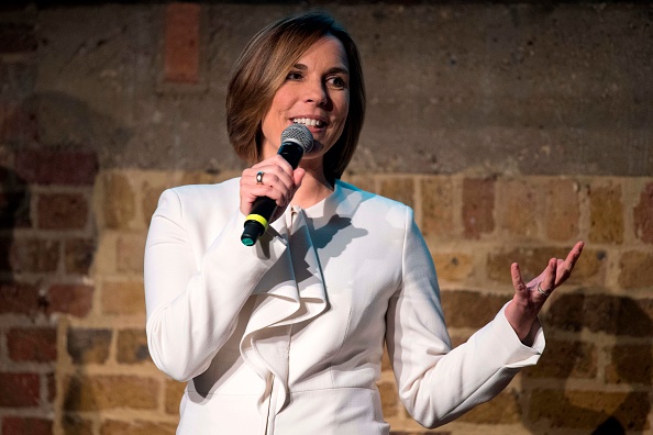 Deputy team principal Claire Williams speaks during the Williams Formula One 2018 season launch in London on February 15, 2018. Claire Williams,Williams F1,2018 season car,Formula One challenger,Williams Mercedes FW41