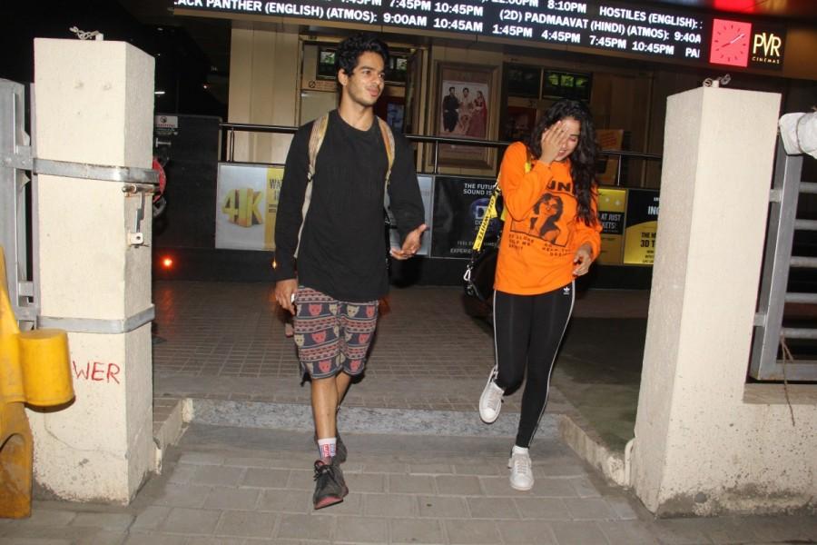 Janhvi Kapoor and Ishaan Khattar spotted at PVR in Juhu, Mumbai. Janhvi Kapoor and Ishaan Khattar,Janhvi Kapoor,Ishaan Khattar,Janhvi Kapoor wallpaper,Janhvi Kapoor pics,Janhvi Kapoor images,Ishaan Khattar wallpaper,Ishaan Khattar pics,Ishaan Khattar images
