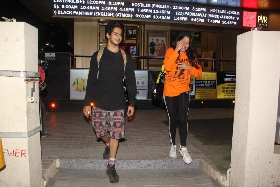 Janhvi Kapoor and Ishaan Khattar spotted at PVR in Juhu, Mumbai on 16th Feb. Janhvi Kapoor and Ishaan Khattar,Janhvi Kapoor,Ishaan Khattar,Janhvi Kapoor wallpaper,Janhvi Kapoor pics,Janhvi Kapoor images,Ishaan Khattar wallpaper,Ishaan Khattar pics,Ishaan Khattar images