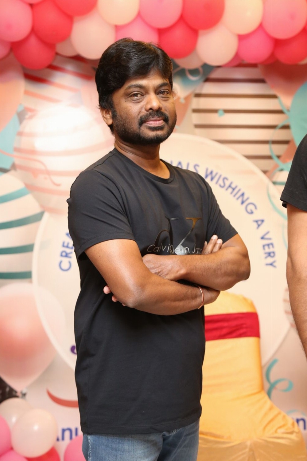 Director A Karunakaran at Anupama Parameswaran's birthday celebration. Anupama Parameswaran,Anupama Parameswaran birthday,Anupama Parameswaran birthday celebration,Sai Dharam Tej,Anupama Parameswaran pics,Anupama Parameswaran images,Anupama Parameswaran wallpapers