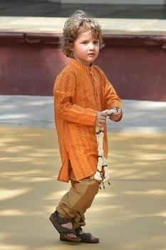 Canadian Prime Minister Justin Trudeau's son Hadrien Trudeau melting hearts in Indian attire.
