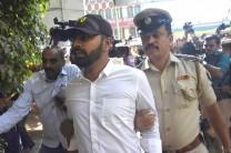 Karnataka Congress legislator N.A. Haris' son and expelled state Youth Congress leader Mohammed Nalapad who surrendered at Cubbon Park police station in Bengaluru on Feb 19, 2018. A case was booked at the police station against him for allegedly assaulting and severely injuring a youth.