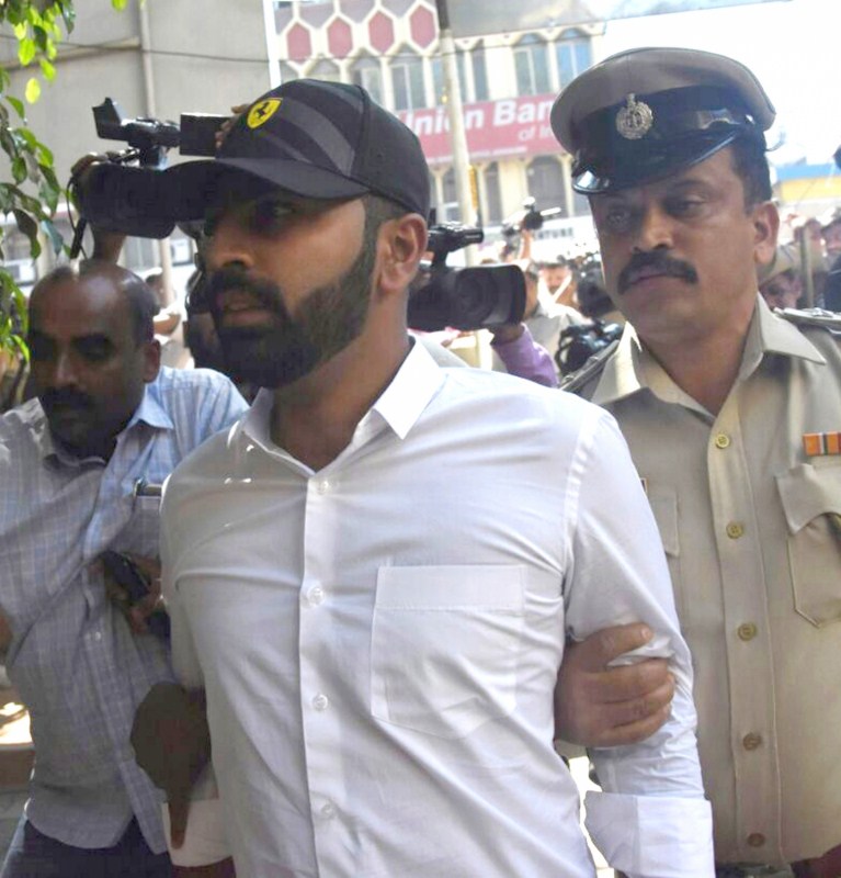 The ruling Congress on Sunday expelled Nalapad, 24, from the party's primary membership for 6 years. He was also sacked as the state Youth Congress general secretary after the assault complaint was filed. Nalapad and his friends allegedly bashed up Vidvat, 24, at Fergy Cafe in the upscale UB City Mall following a verbal spat over a trivial issue. Karnataka legislator,N.A. Haris,N.A. Haris son,Mohammed Nalapad,assault case
