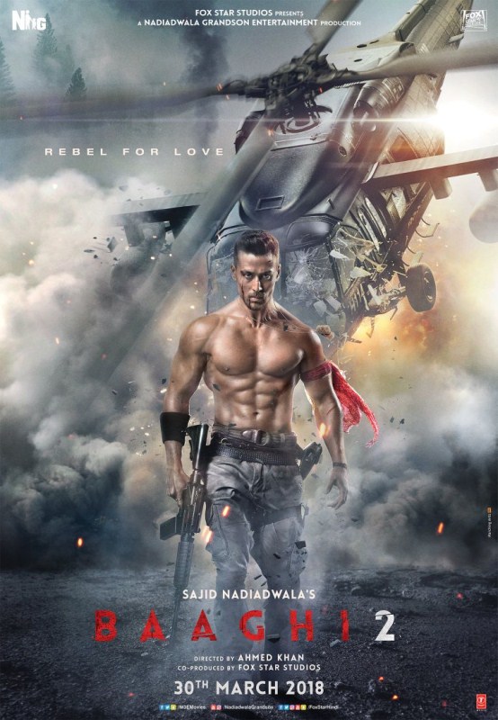 Just before the trailer launch, the makers of 'Baaghi 2' have shared a poster of Tiger Shroff from the film. As the excitement for the trailer of Sajid Nadiadwala's 'Baaghi 2' is at its peak, the makers have released the first look of Tiger Shroff from the film. Tiger Shroff,Tiger Shroff Baaghi 2,Baaghi 2,Baaghi 2 first look poster,Baaghi 2 first look,Baaghi 2 poster,Baaghi 2 movie poster,Baaghi 2 movie pics,Baaghi 2 movie images,Baaghi 2 movie stills,Baaghi 2 movie pictures,Baaghi 2 movie photos