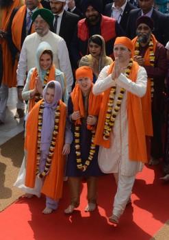 Canadian Prime Minister Justin Trudeau, accompanied by his wife and two children, offered prayers at the Golden Temple on Wednesday, underlining the significance of the large Sikh and Punjabi community settled in Canada.